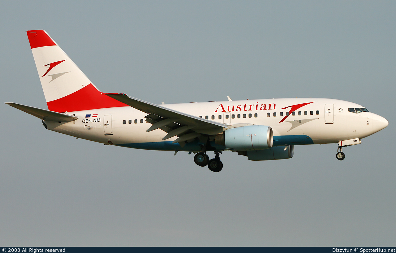 Photo of OE-LNM - Boeing 737-6Z9 operated by Austrian Airlines