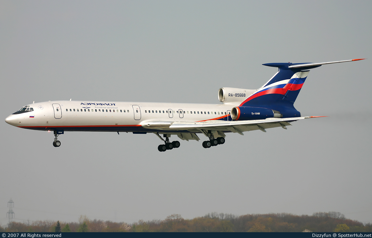 Photo of RA-85668 - Tupolev Tu-154M operated by Aeroflot