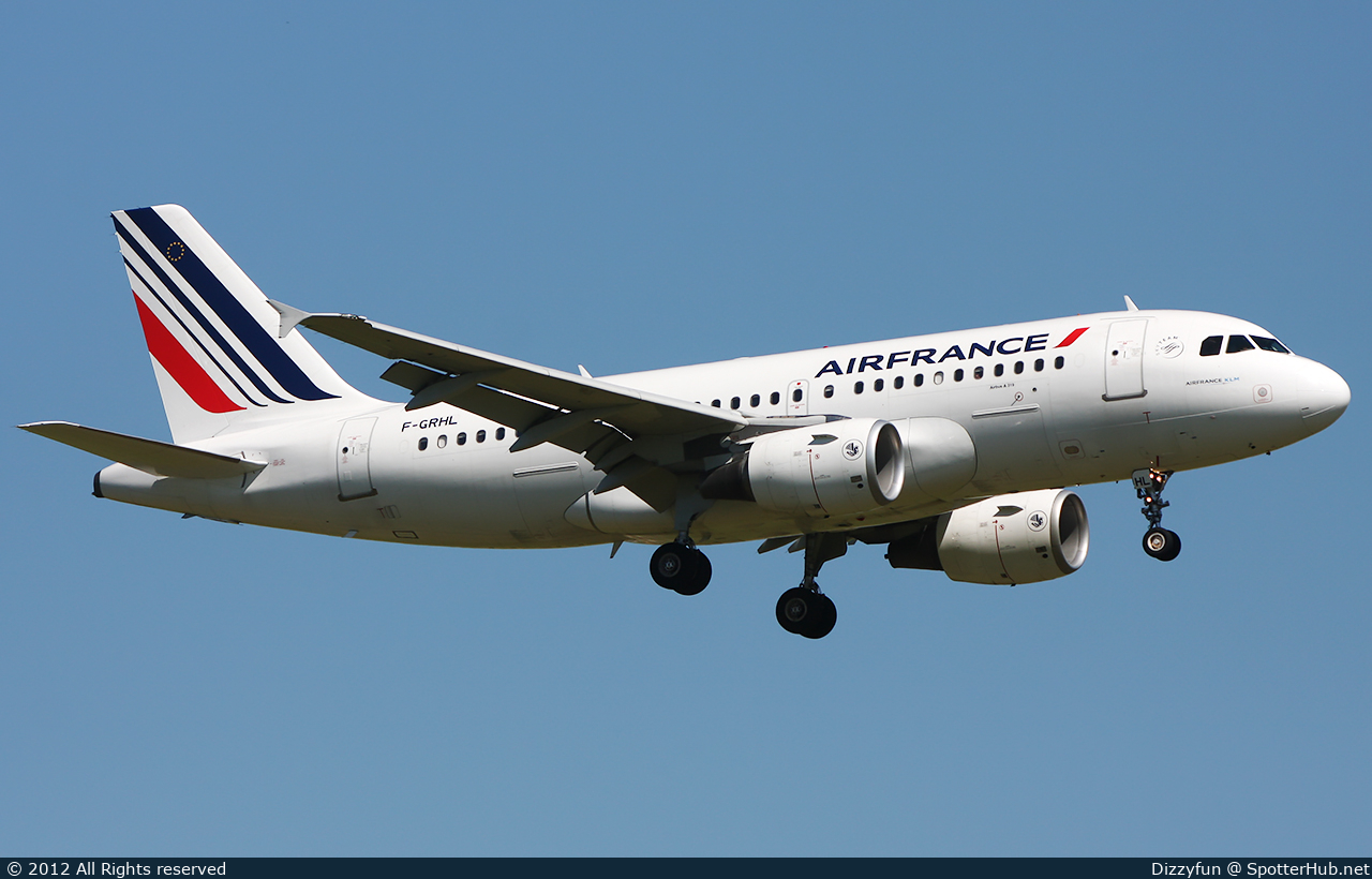 Photo of F-GRHL - Airbus A319-111 operated by Air France