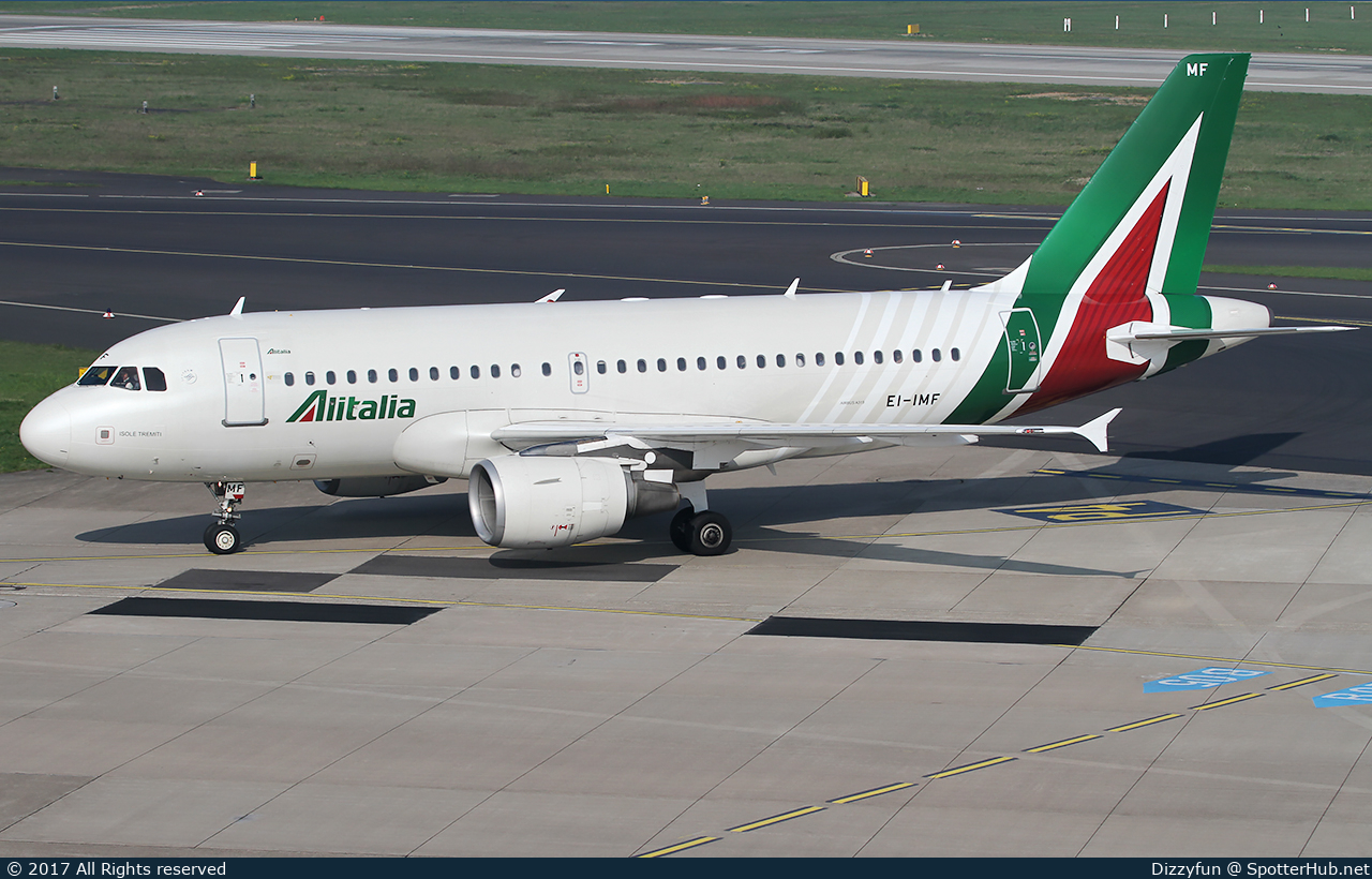 Photo of EI-IMF - Airbus A319-112 operated by Alitalia