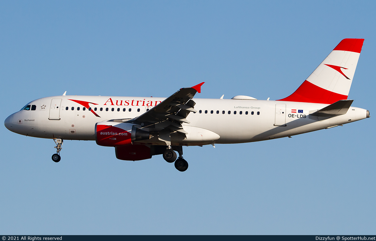 Photo of OE-LDB - Airbus A319-112 operated by Austrian Airlines
