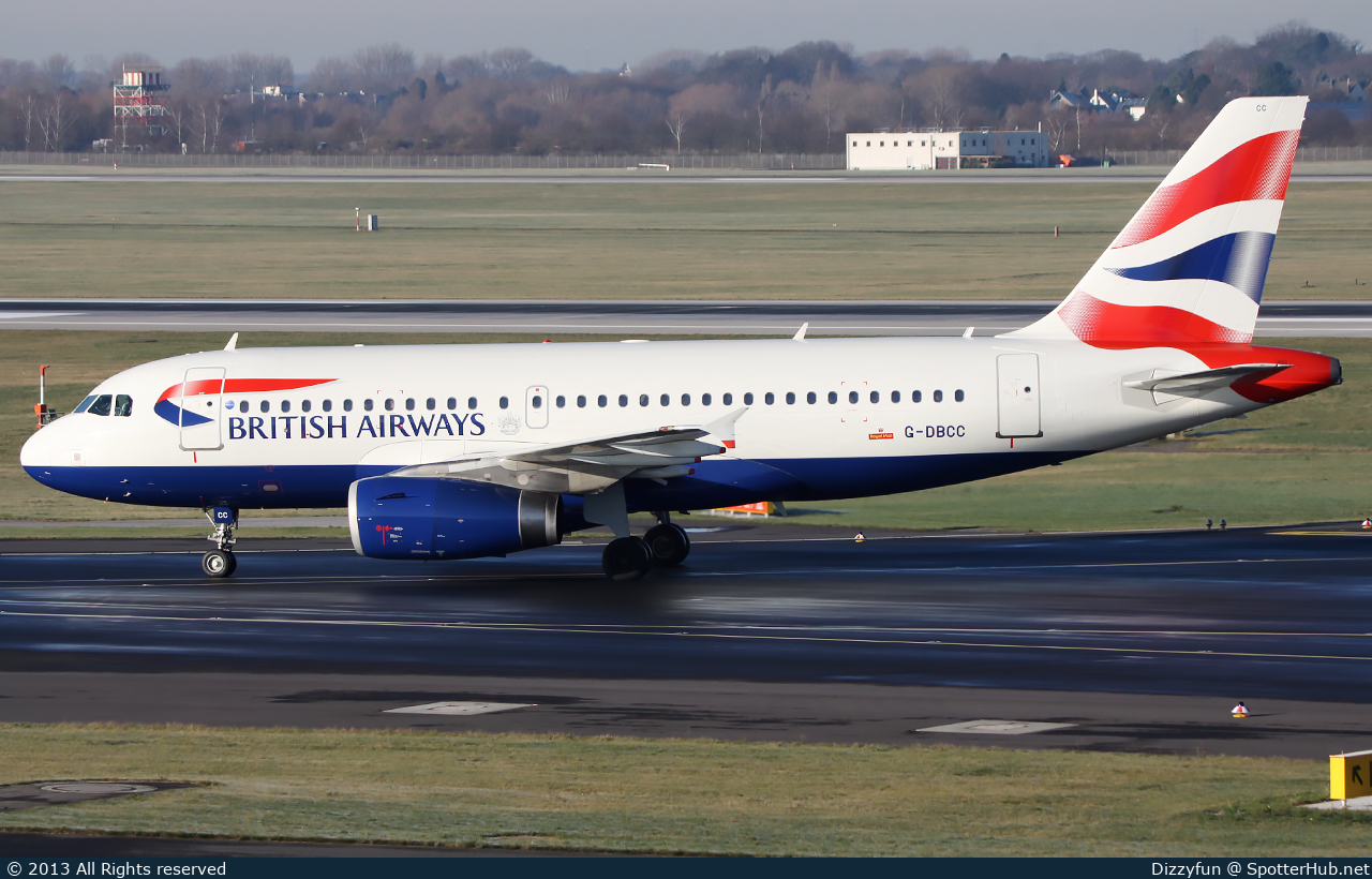 Photo of G-DBCC - Airbus A319-131 operated by British Airways