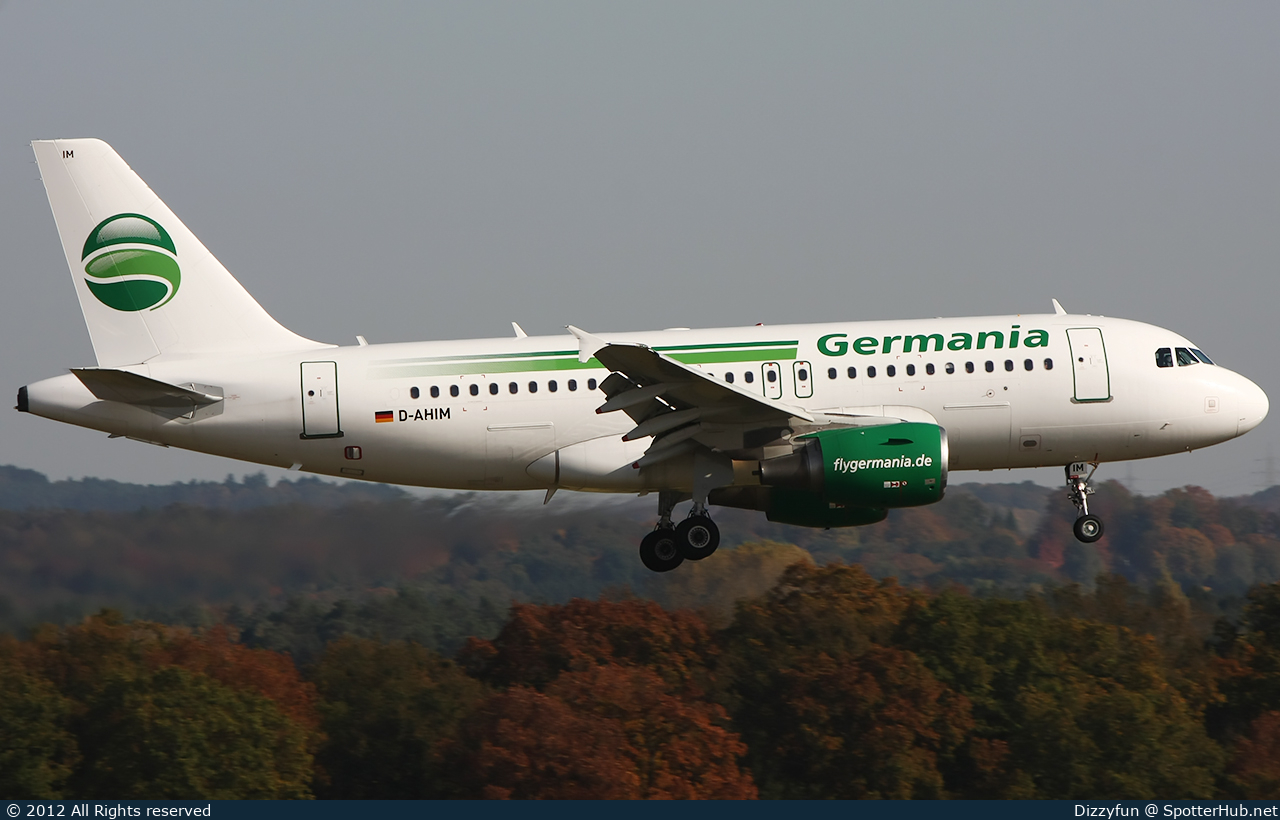 Photo of D-AHIM - Airbus A319-112 operated by Germania