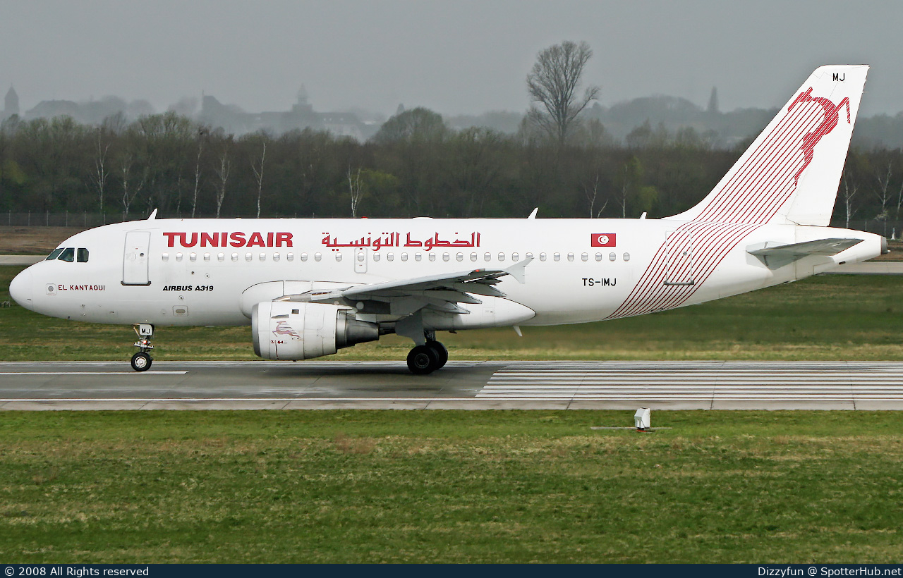 Photo of TS-IMJ - Airbus A319-114 operated by Tunisair