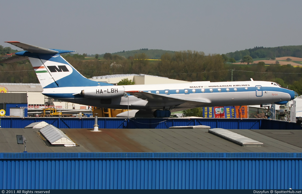 Photo of HA-LBH - Tupolev Tu-134 operated by Malév Hungarian Airlines
