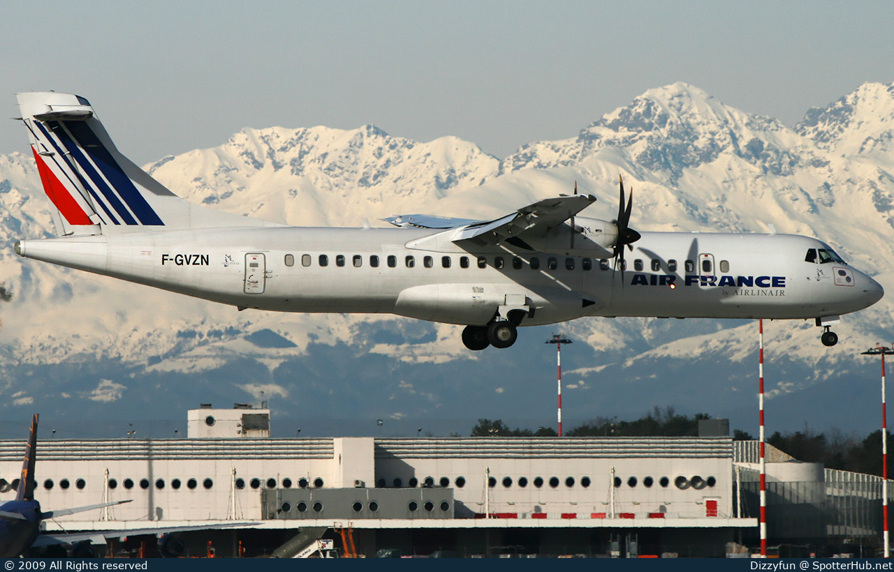 Photo of F-GVZN - ATR 72-500 operated by Air France (opb Airlinair)