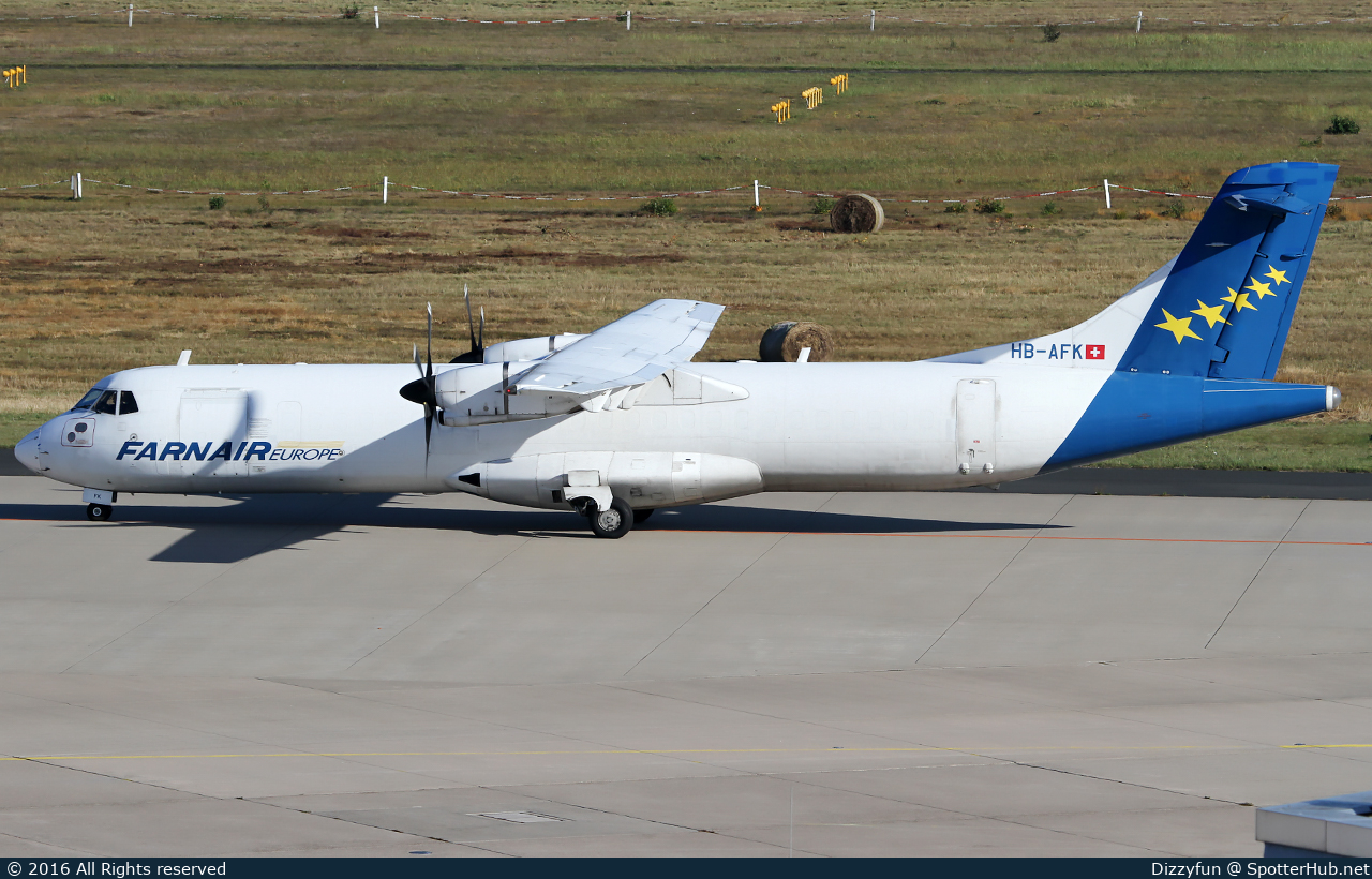 Photo of HB-AFK - ATR 72-202(F) operated by Farnair Europe