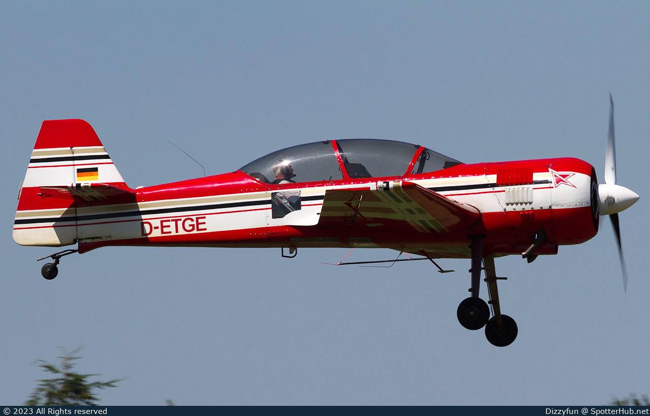 Photo of D-ETGE - Sukhoi Su-29 operated by Private