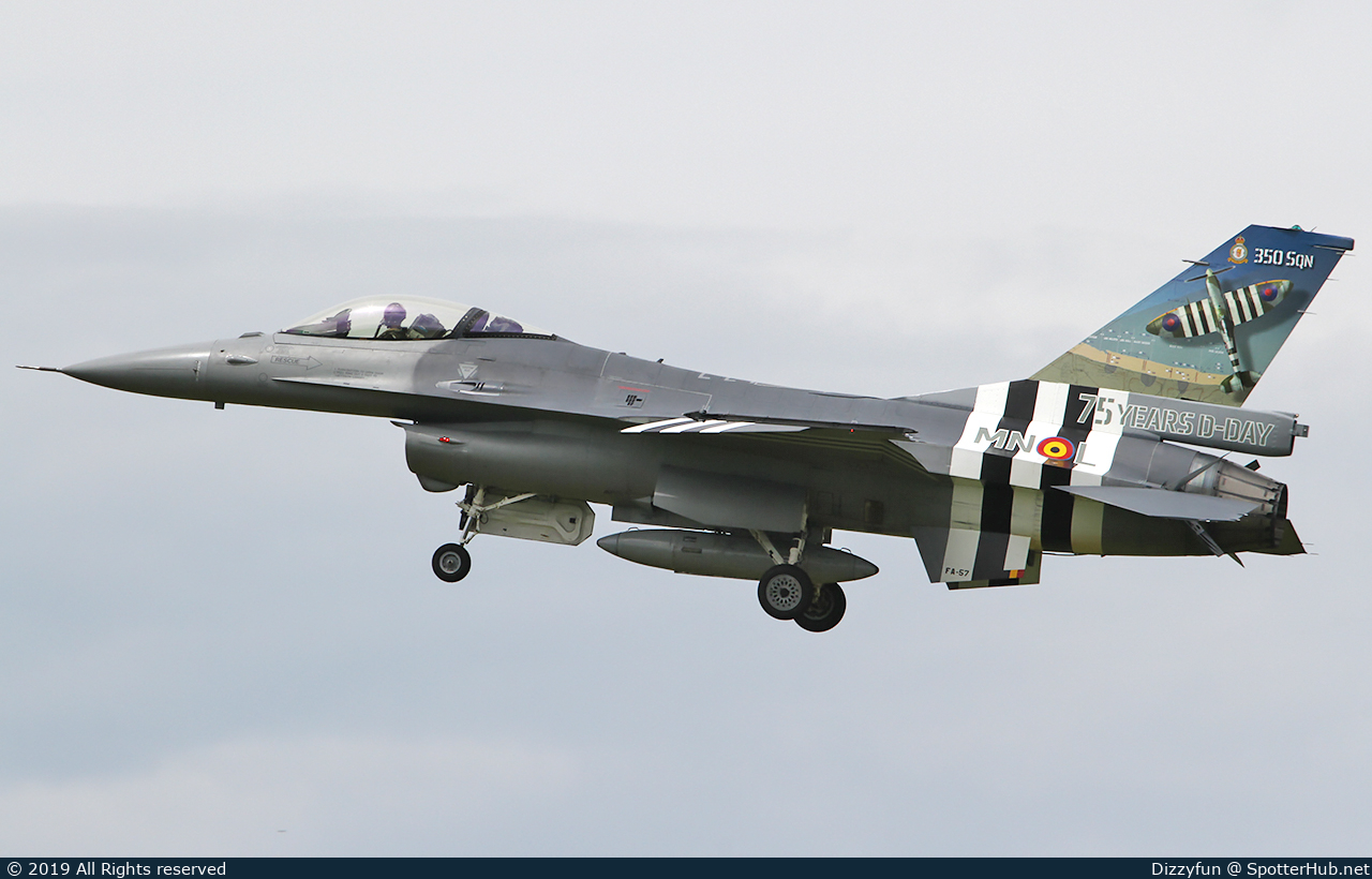Photo of FA-57 - General Dynamics F-16AM Fighting Falcon operated by Belgian Air Force