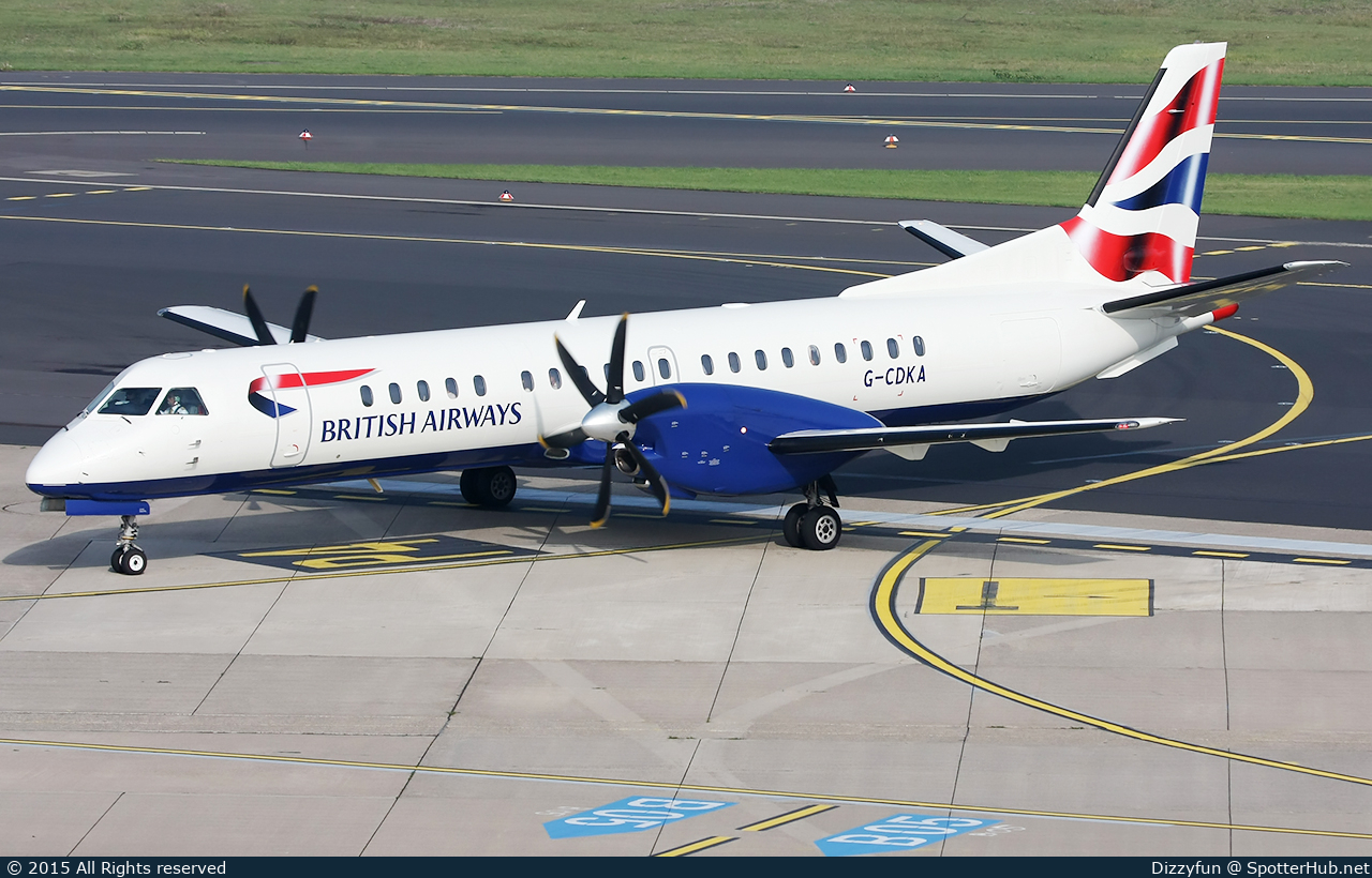 Photo of G-CDKA - Saab 2000 operated by BA CityFlyer