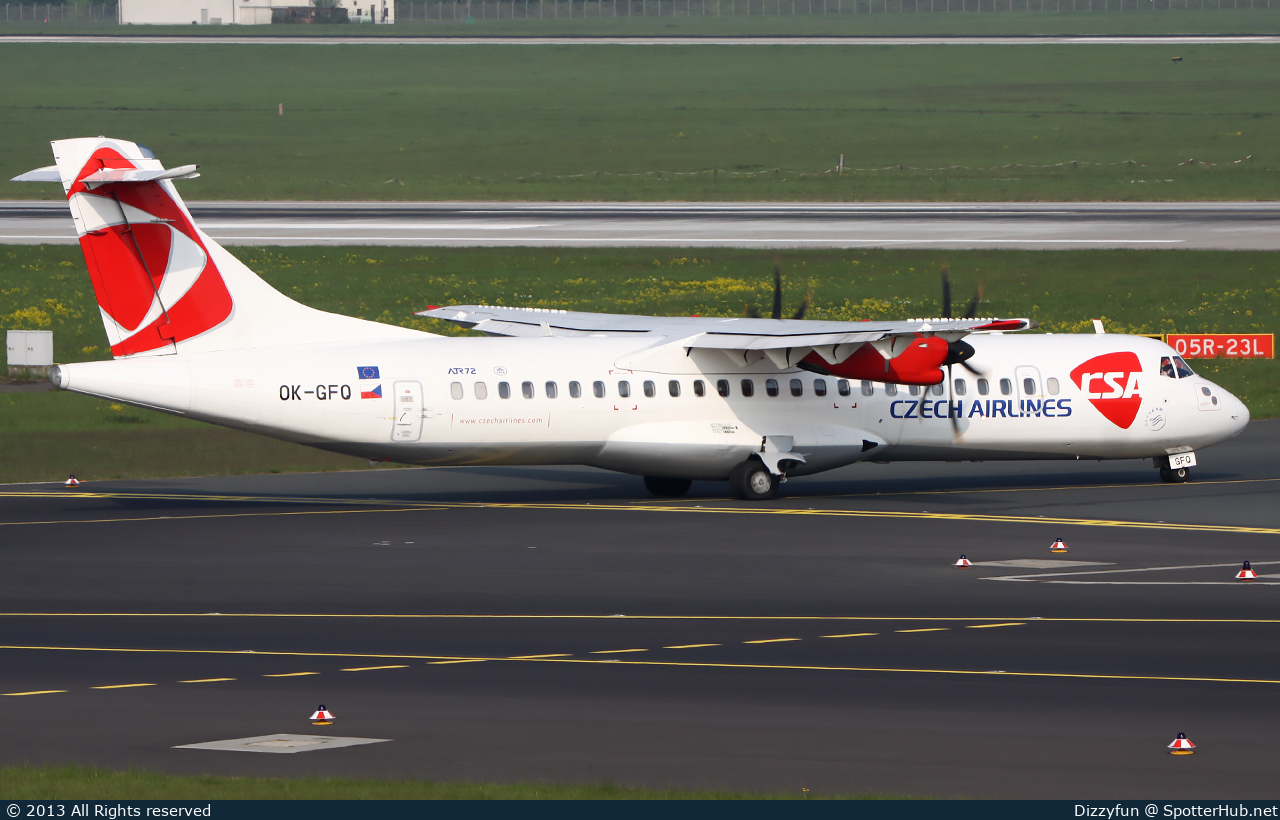 Photo of OK-GFQ - ATR 72-500 operated by CSA Czech Airlines