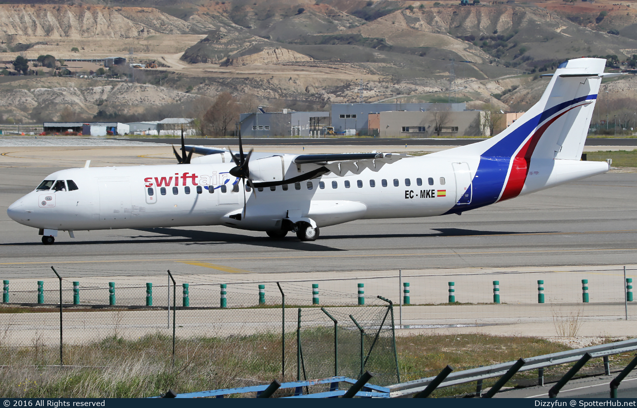Photo of EC-MKE - ATR 72-500(F) operated by Swiftair