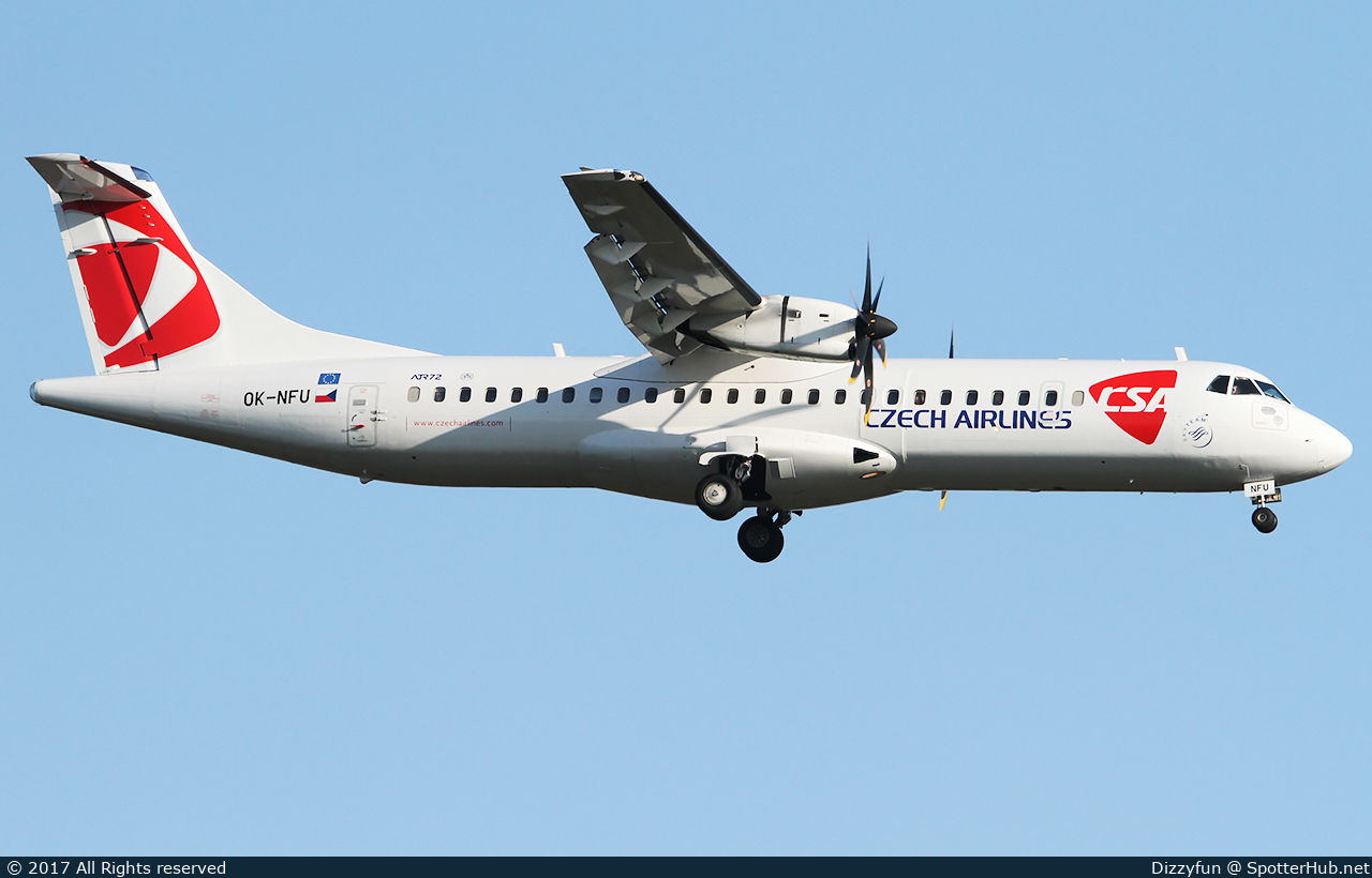 Photo of OK-NFU - ATR 72-500 operated by CSA Czech Airlines