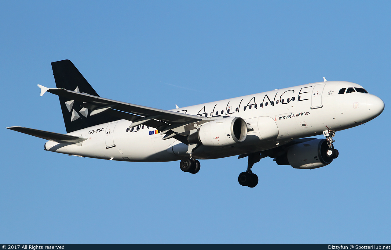 Photo of OO-SSC - Airbus A319-112 operated by Brussels Airlines