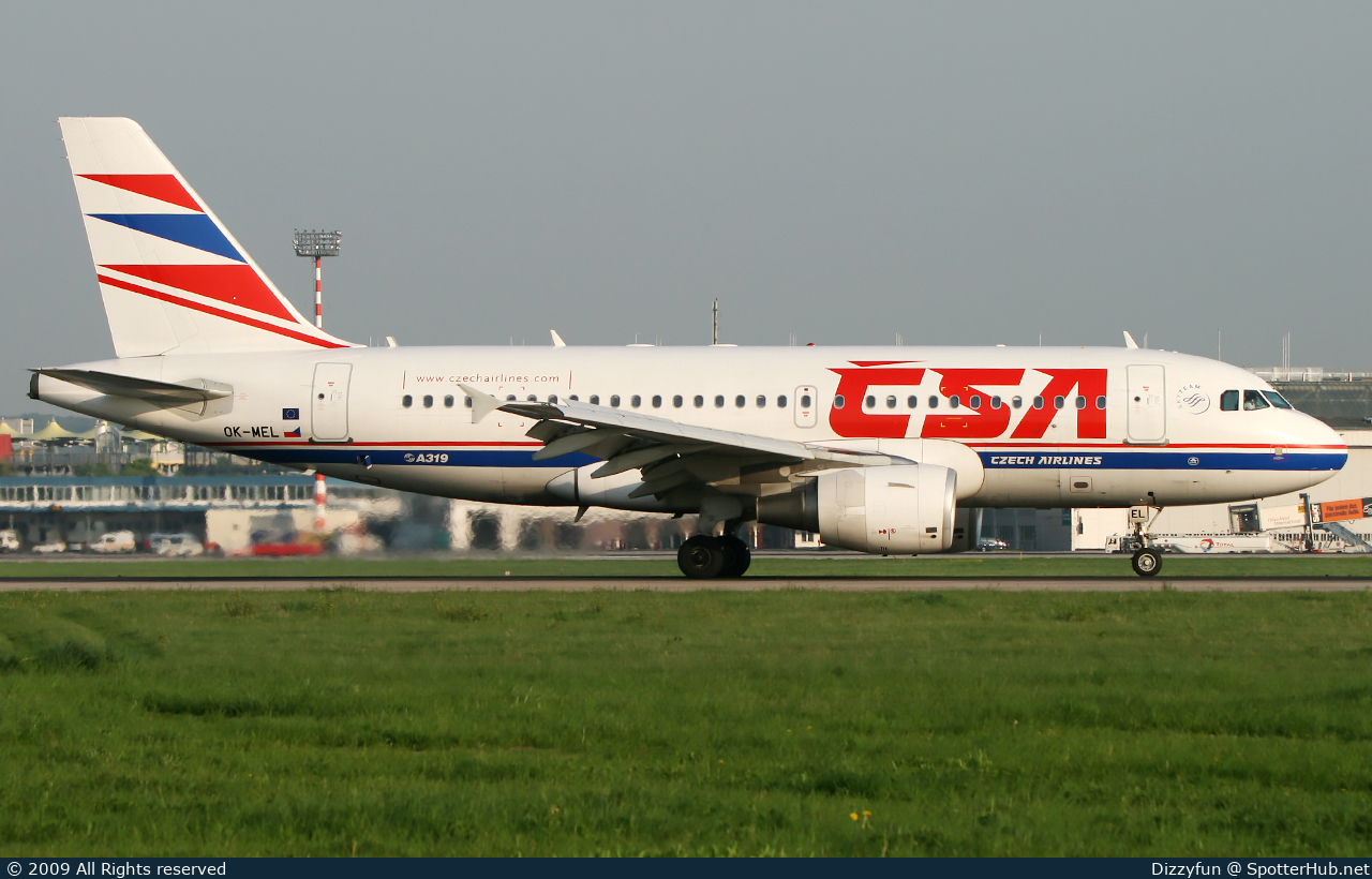 Photo of OK-MEL - Airbus A319-112 operated by CSA Czech Airlines
