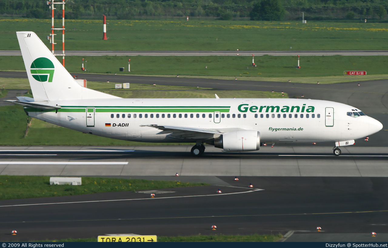 Photo of D-ADII - Boeing 737-329 operated by Germania