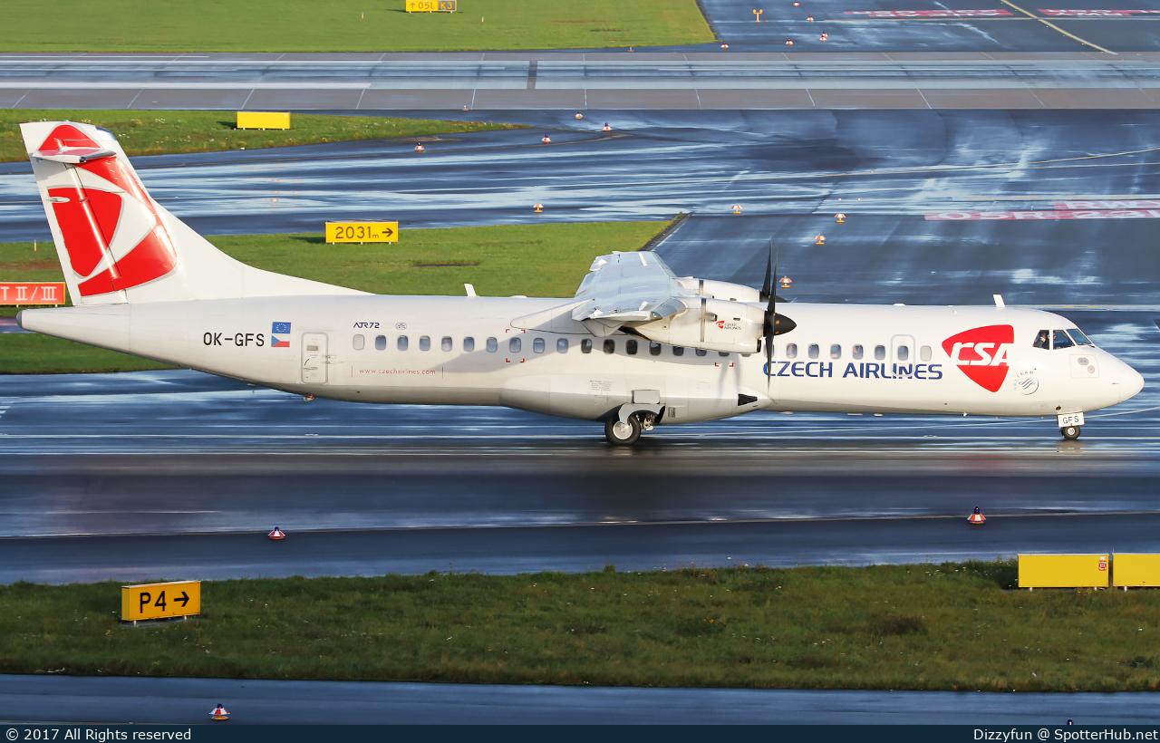 Photo of OK-GFS - ATR 72-500 operated by CSA Czech Airlines