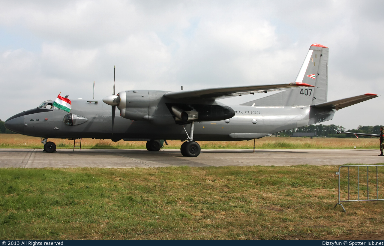 Photo of 407 - Antonov An-26 operated by Hungarian Air Force