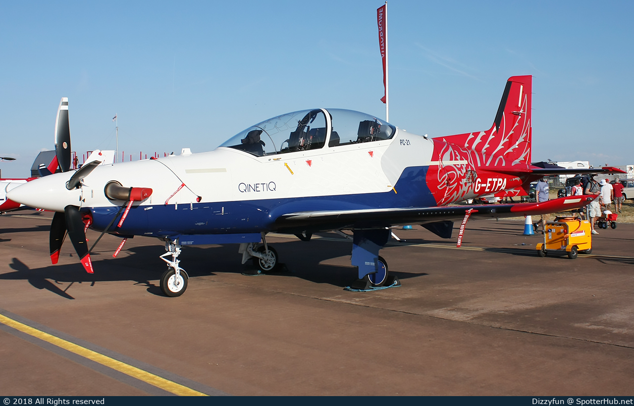 Photo of G-ETPA - Pilatus PC-21 operated by QinetiQ