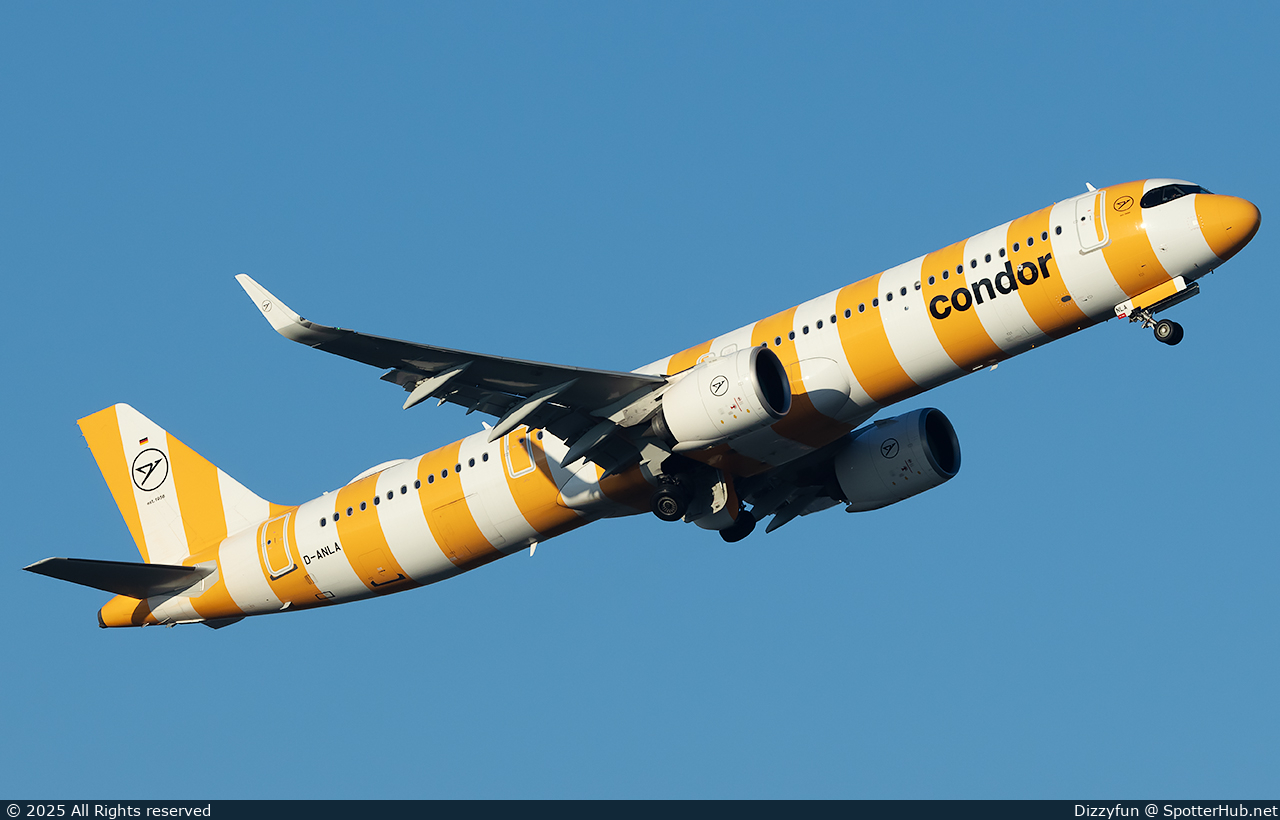 Photo of D-ANLA - Airbus A321-271NX operated by Condor