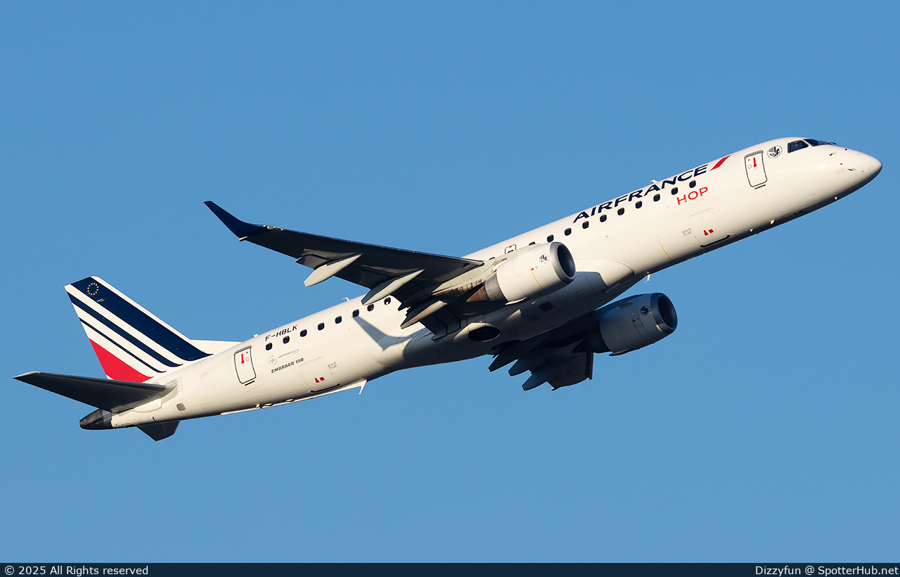 Photo of F-HBLK - Embraer ERJ-190STD operated by Air France HOP