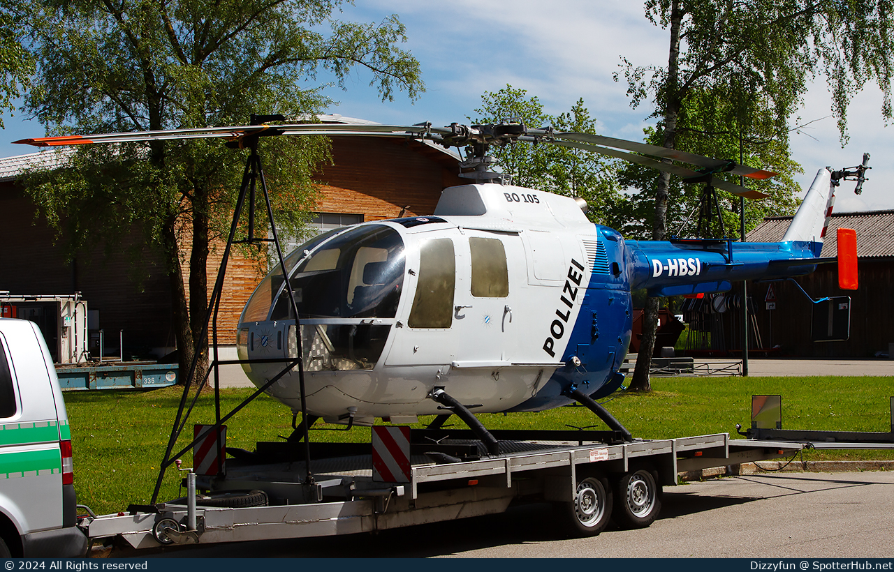 Photo of D-HBSI - MBB Bo 105C operated by German Police - Hubschrauberstaffel Bayern