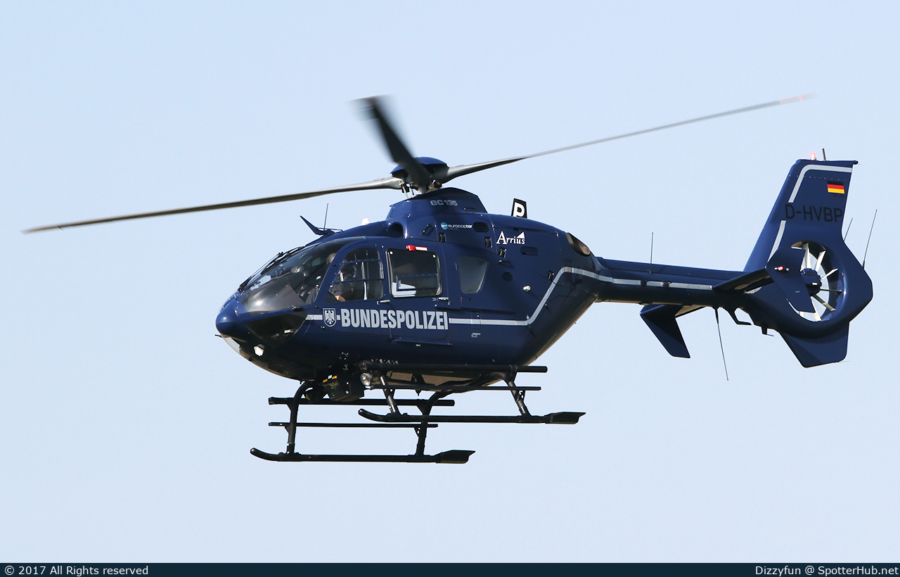 Photo of D-HVBP - Eurocopter EC135 T2+ operated by German Police - Bundespolizei