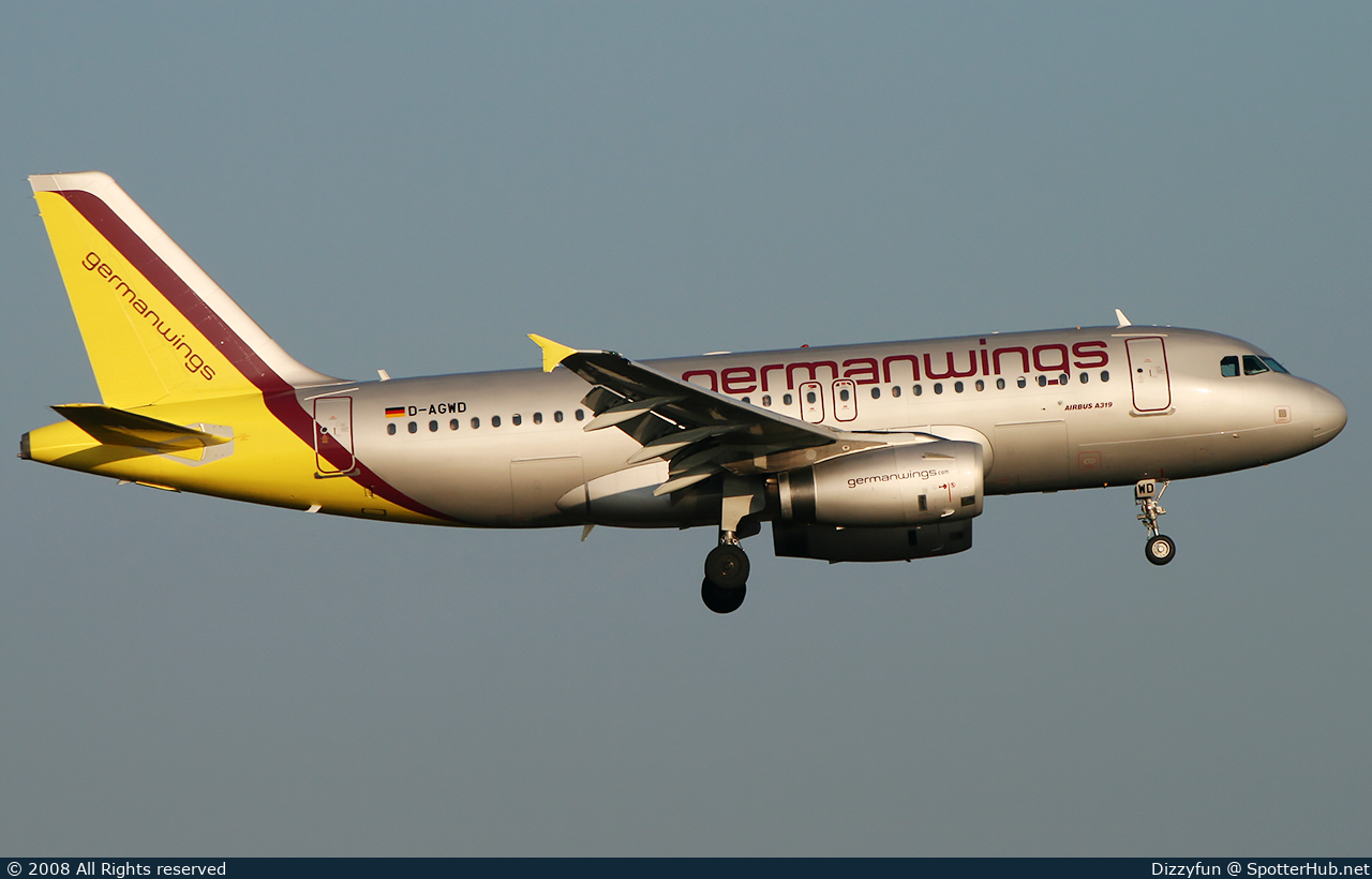 Photo of D-AGWD - Airbus A319-132 operated by Germanwings