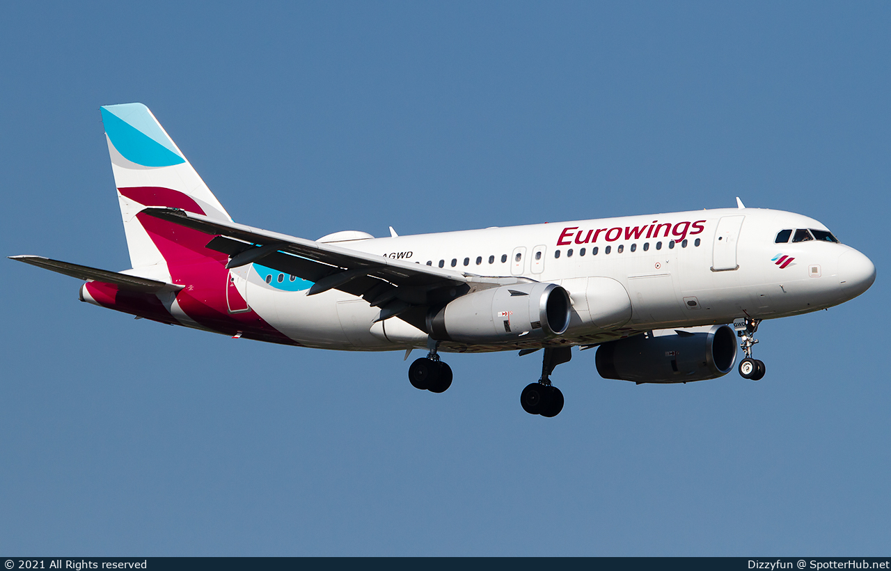 Photo of D-AGWD - Airbus A319-132 operated by Eurowings