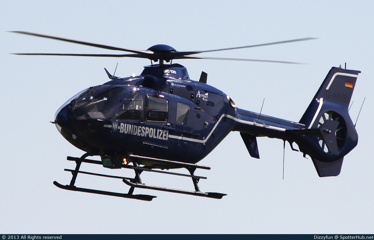 Photo of D-HVBI - Eurocopter EC135 T2+ operated by German Police - Bundespolizei