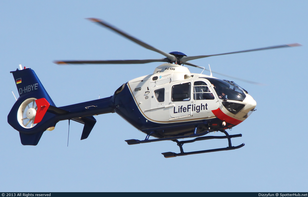 Photo of D-HBYE - Eurocopter EC135 P2 operated by LifeFlight