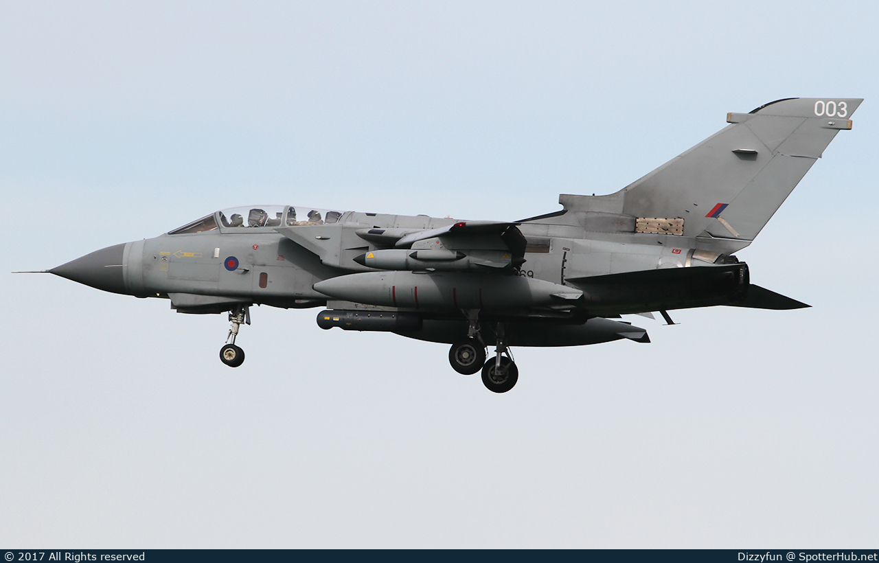 Photo of ZA369 - Panavia Tornado GR4 operated by Royal Air Force