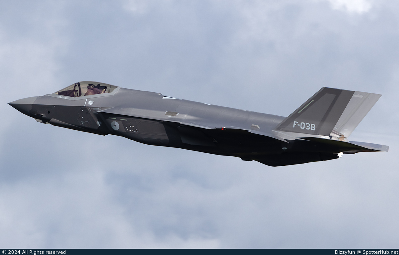 Photo of F-038 - Lockheed Martin F-35A Lightning II operated by Royal Netherlands Air Force