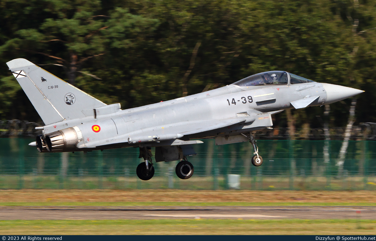 Photo of C.16-39 - Eurofighter Typhoon EF-2000 operated by Spanish Air Force