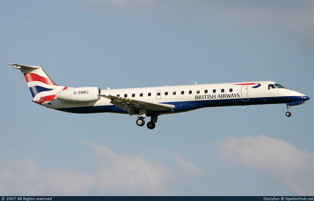 Photo of G-EMBC - Embraer ERJ-145EP operated by BA Connect