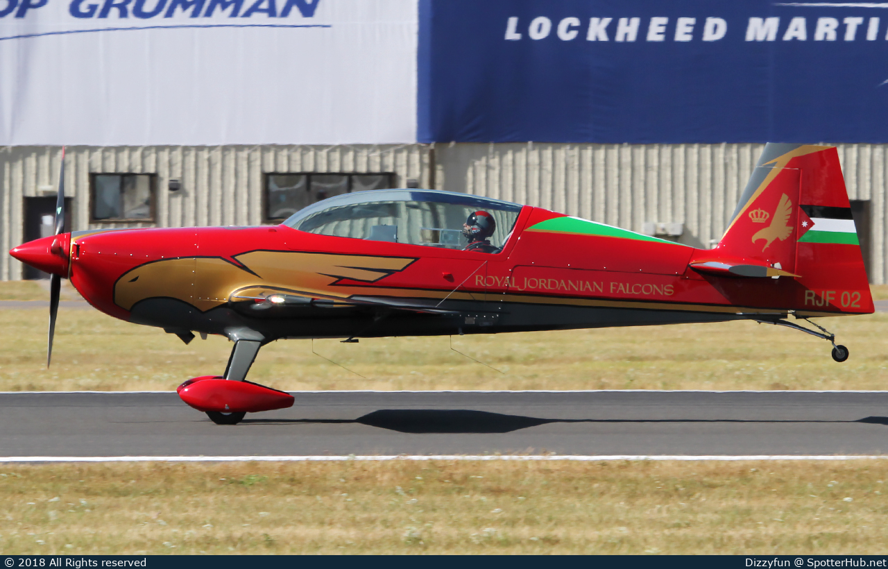 Photo of RJF02 - Extra EA-330LX operated by Royal Jordanian Falcons