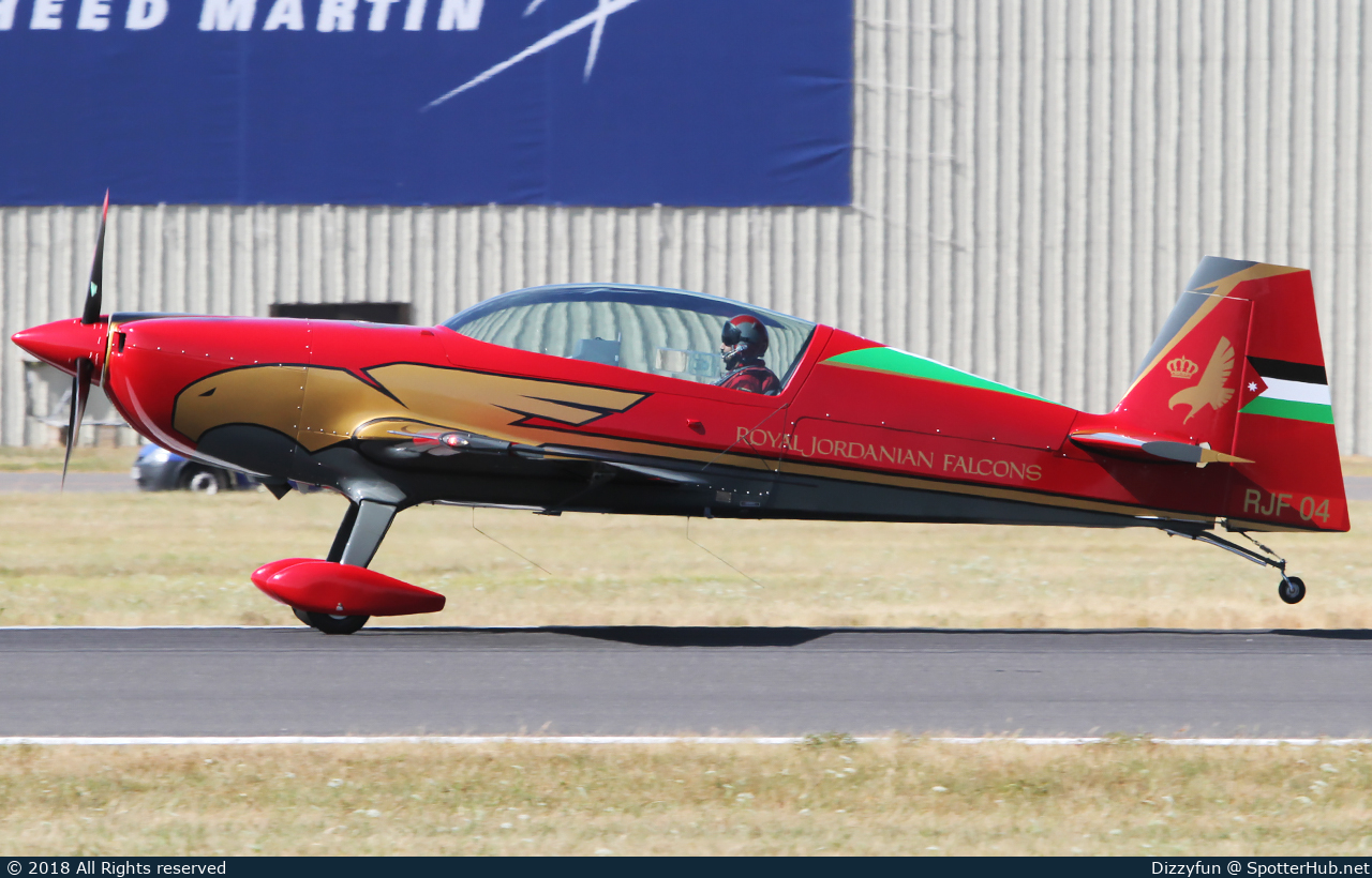 Photo of RJF04 - Extra EA-330LX operated by Royal Jordanian Falcons