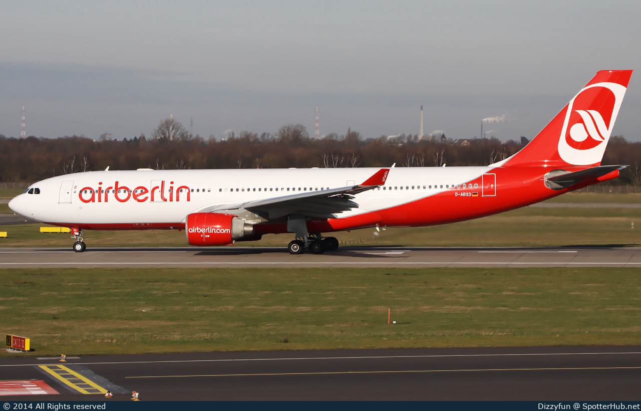 Photo of D-ABXD - Airbus A330-223 operated by Air Berlin