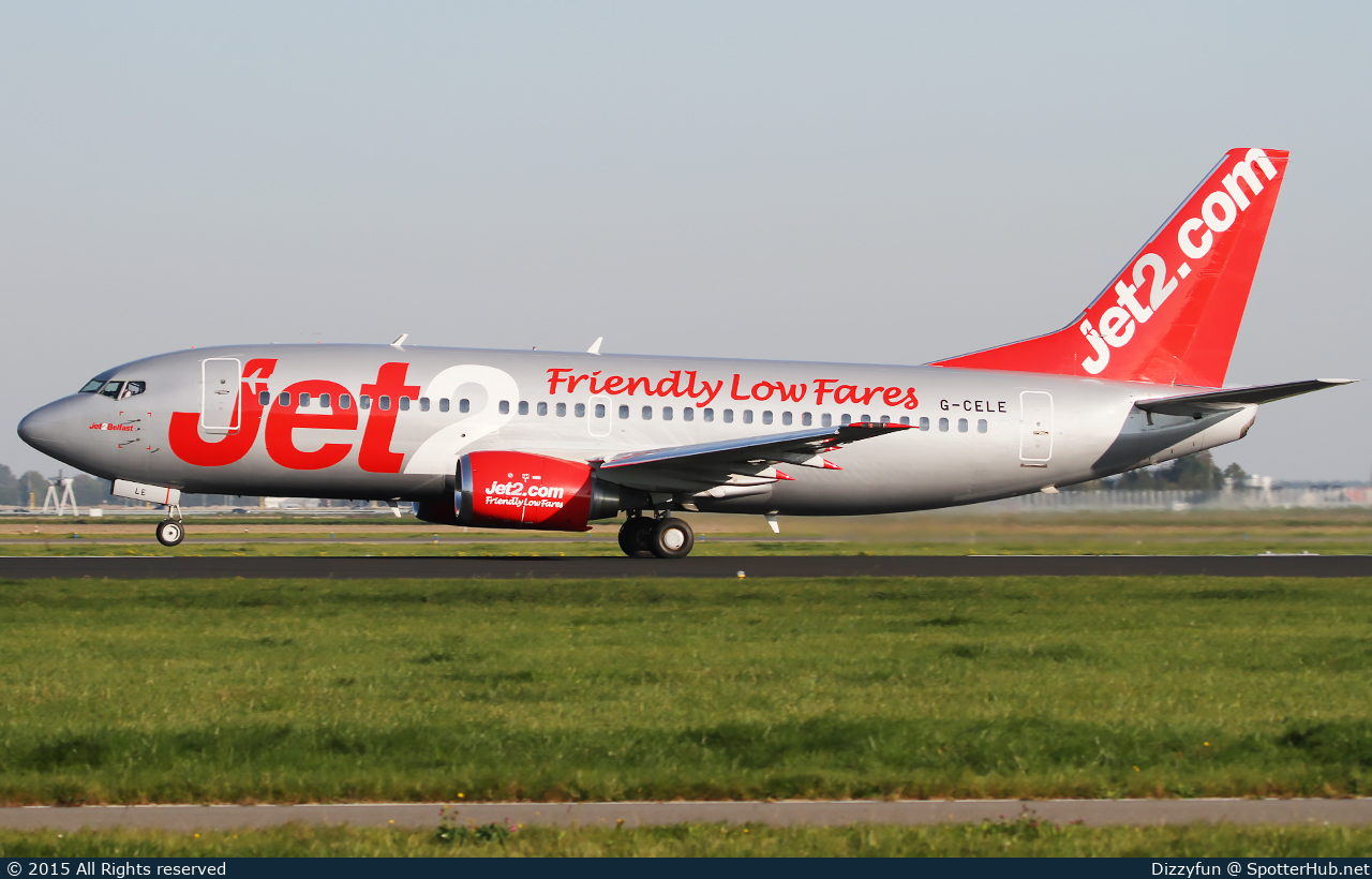 Photo of G-CELE - Boeing 737-33A operated by Jet2