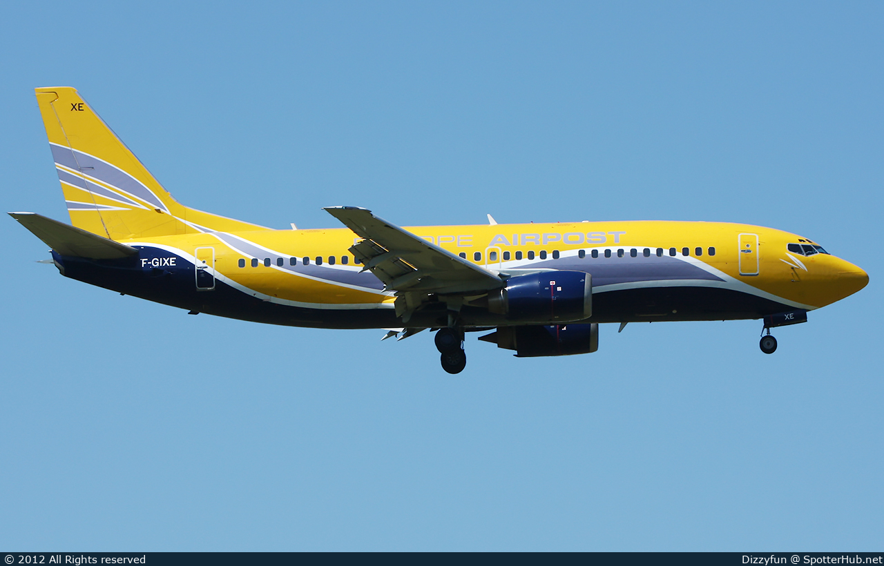 Photo of F-GIXE - Boeing 737-3B3(QC) operated by Europe Airpost