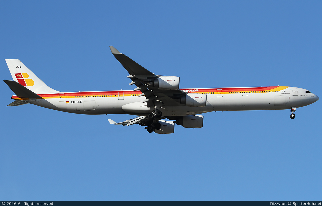Photo of EC-JLE - Airbus A340-642 operated by Iberia