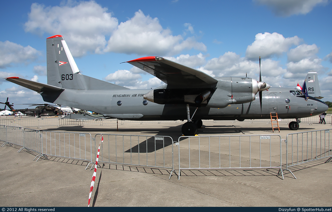 Photo of 603 - Antonov An-26 operated by Hungarian Air Force