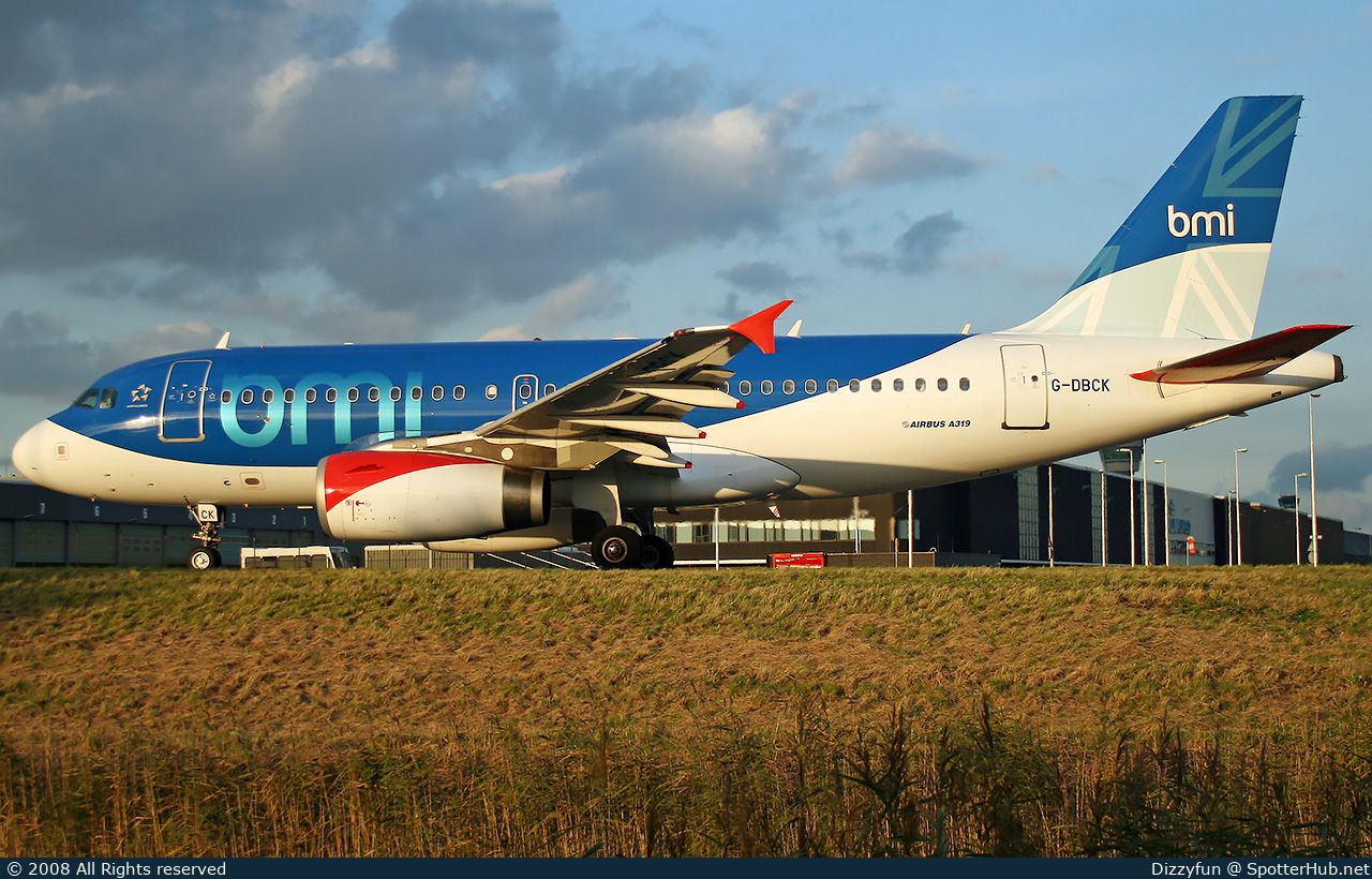 Photo of G-DBCK - Airbus A319-131 operated by bmi British Midland