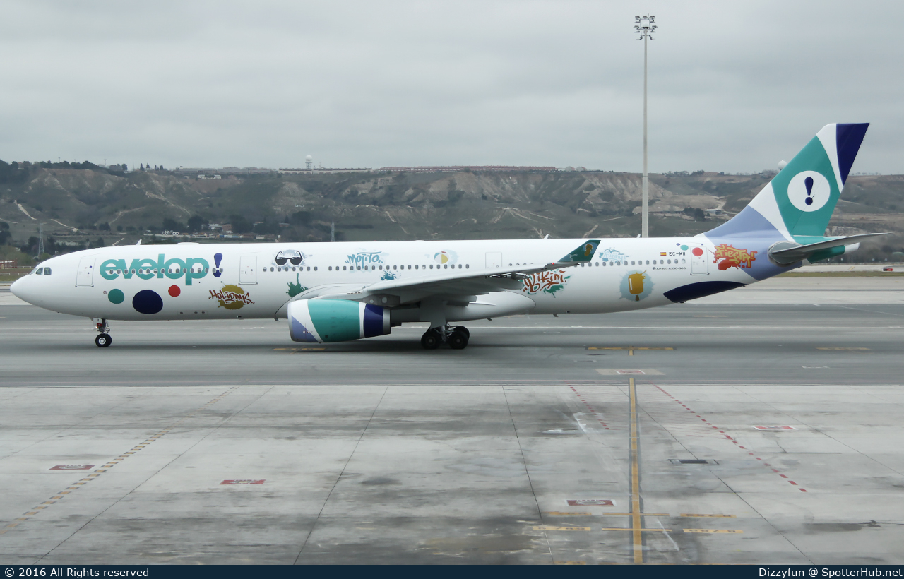 Photo of EC-MII - Airbus A330-343 operated by Evelop
