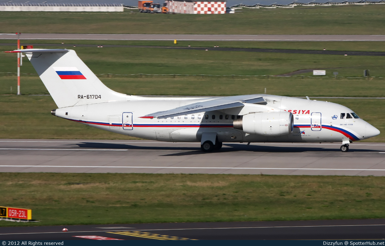 Photo of RA-61704 - Antonov An-148-100B operated by Rossiya Airlines