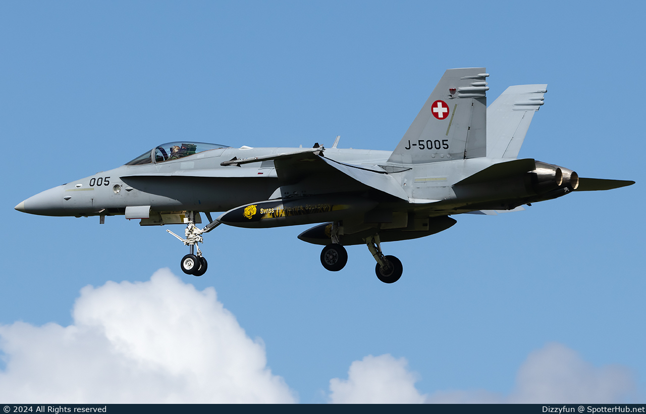 Photo of J-5005 - McDonnell Douglas F/A-18C Hornet operated by Swiss Air Force