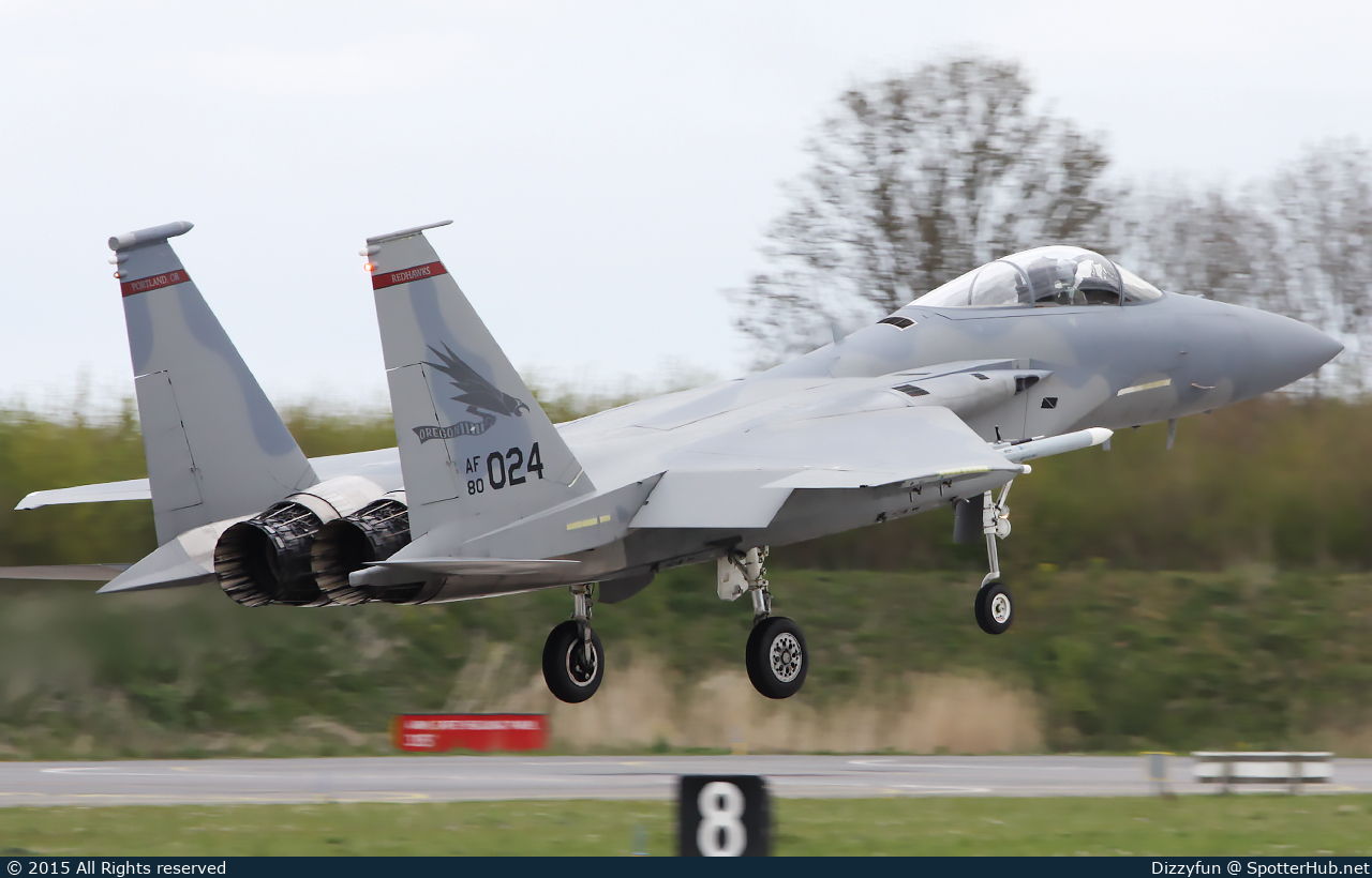 Photo of 80-0024 - McDonnell Douglas F-15C Eagle operated by US Air Force