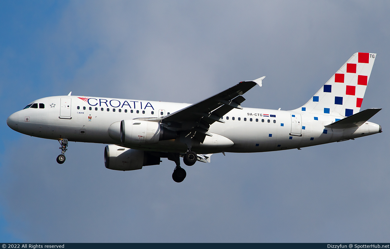 Photo of 9A-CTG - Airbus A319-112 operated by Croatia Airlines