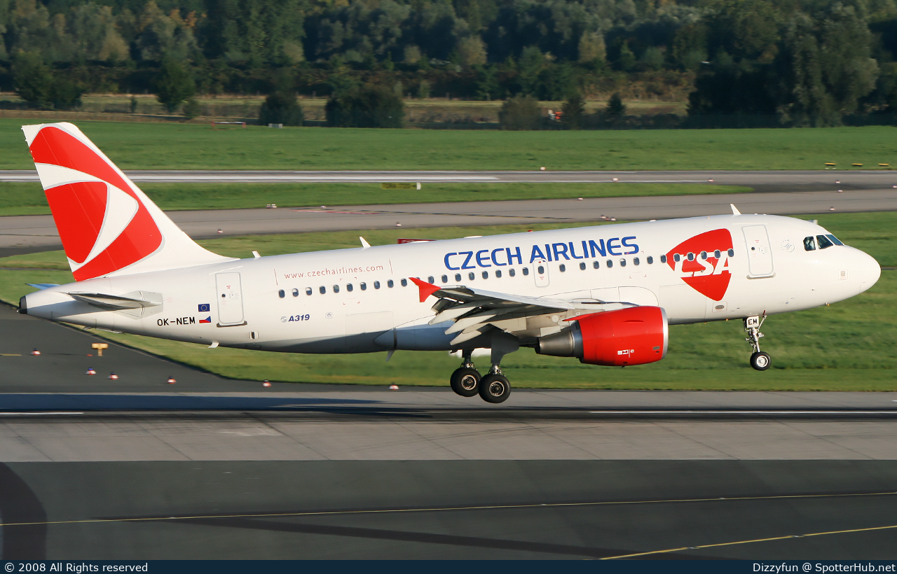 Photo of OK-NEM - Airbus A319-112 operated by CSA Czech Airlines