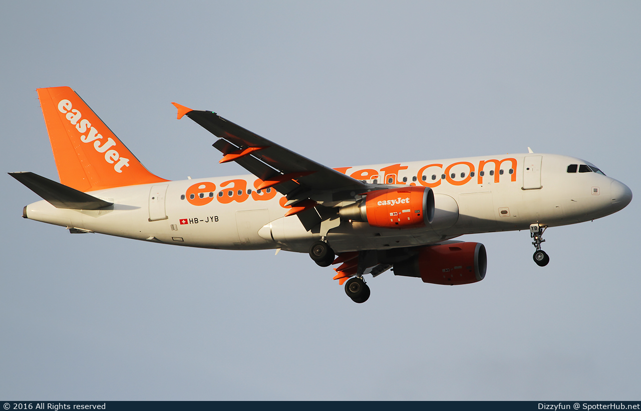 Photo of HB-JYB - Airbus A319-111 operated by easyJet Switzerland